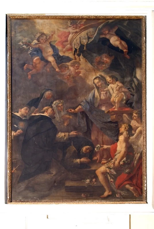 Madonna del rosario con santi domenicani